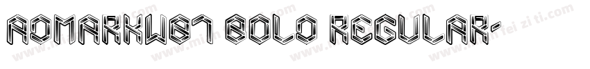AdmarkW01 Bold Regular字体转换